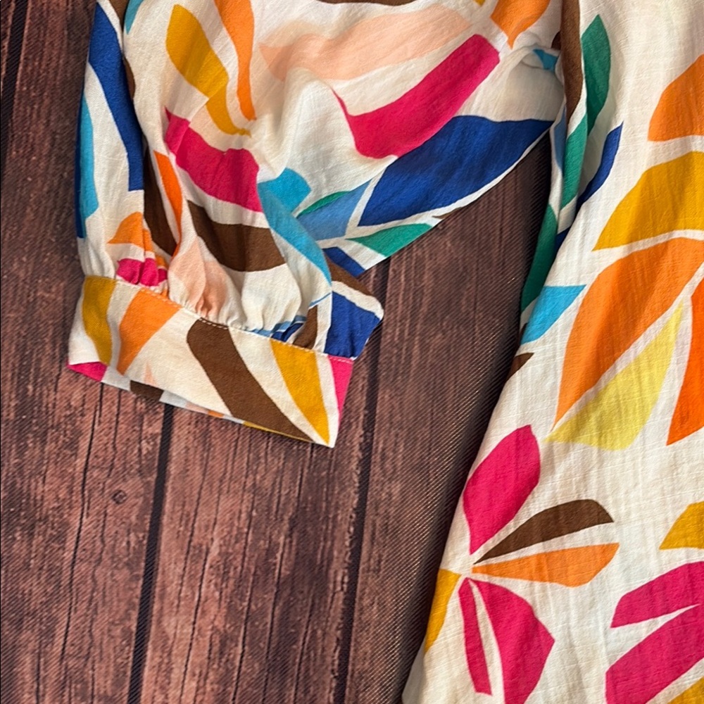 Tabitha Brown for Target Beach Cover, Shirt Dress, Tunic Sz M - Picture 5 of 7